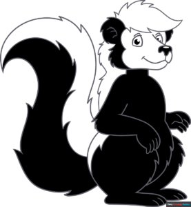 How to Draw Mr. Skunk from Little Bear TV Series Featured Image