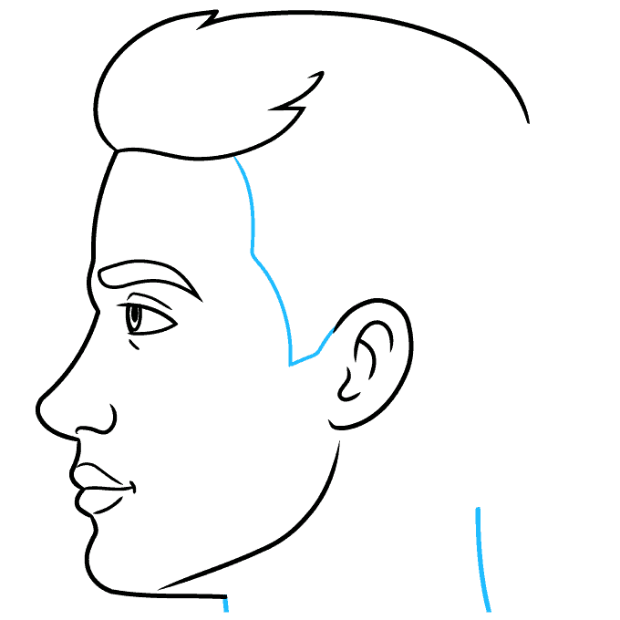 Face Drawing Outline Man Face Drawing Outline Man