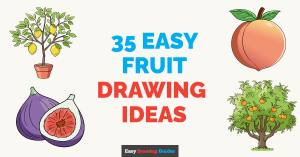 35 Fruit Drawing Tutorials for Kids Featured Image