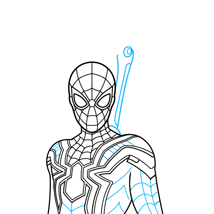 How To Draw Iron Spider From Avengers Really Easy Drawing Tutorial