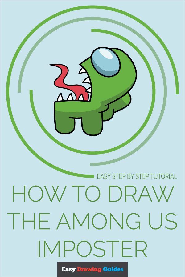 How To Draw The Among Us Imposter Really Easy Drawing Tutorial