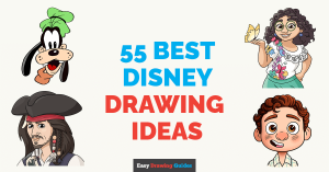 55 Easy Disney Drawing Tutorials: Featured image