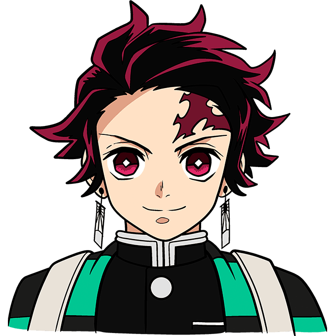 How To Draw Tanjiro Kamado From Demon Slayer Really Easy Drawing Tutorial How To Draw Tanjiro Kamado From Demon Slayer Really Easy Drawing Tutorial