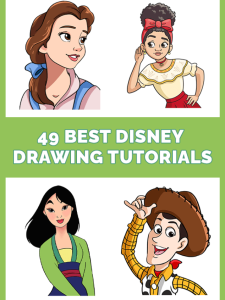 49 Bes Disney Drawing Tutorials for Kids Pinterest Image