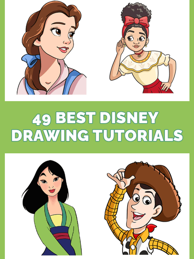 49 Bes Disney Drawing Tutorials for Kids Pinterest Image