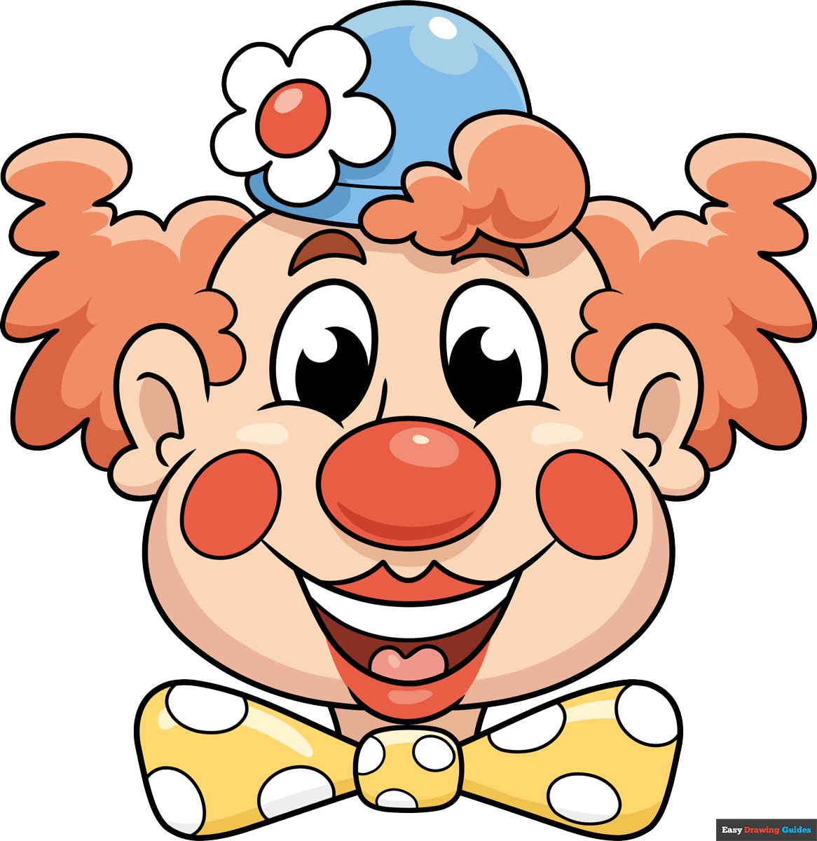 How to Draw a Clown Face Really Easy Drawing Tutorial