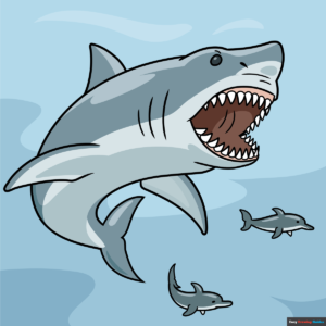 How to Draw a Megalodon Shark featured image