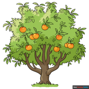 How to Draw a Peach Tree Featured Image