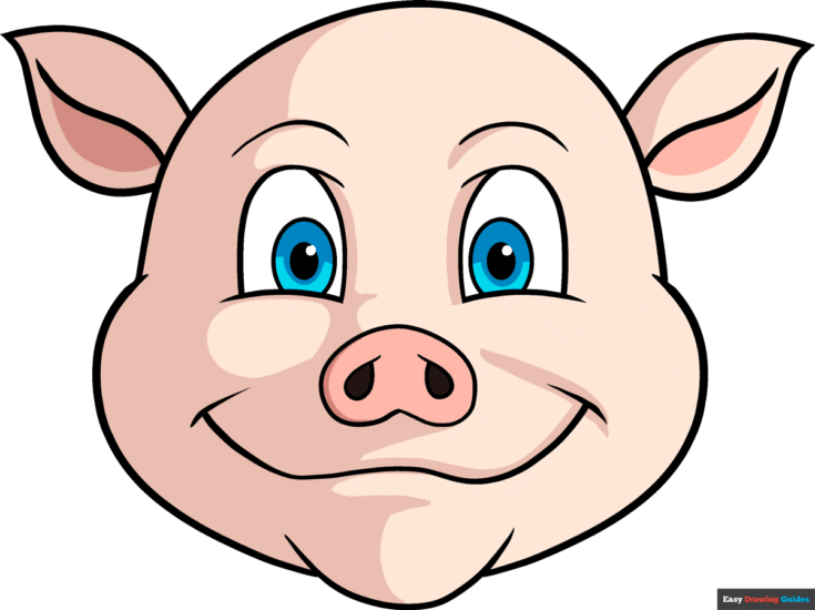 How to Draw a Pig Face Featured Image