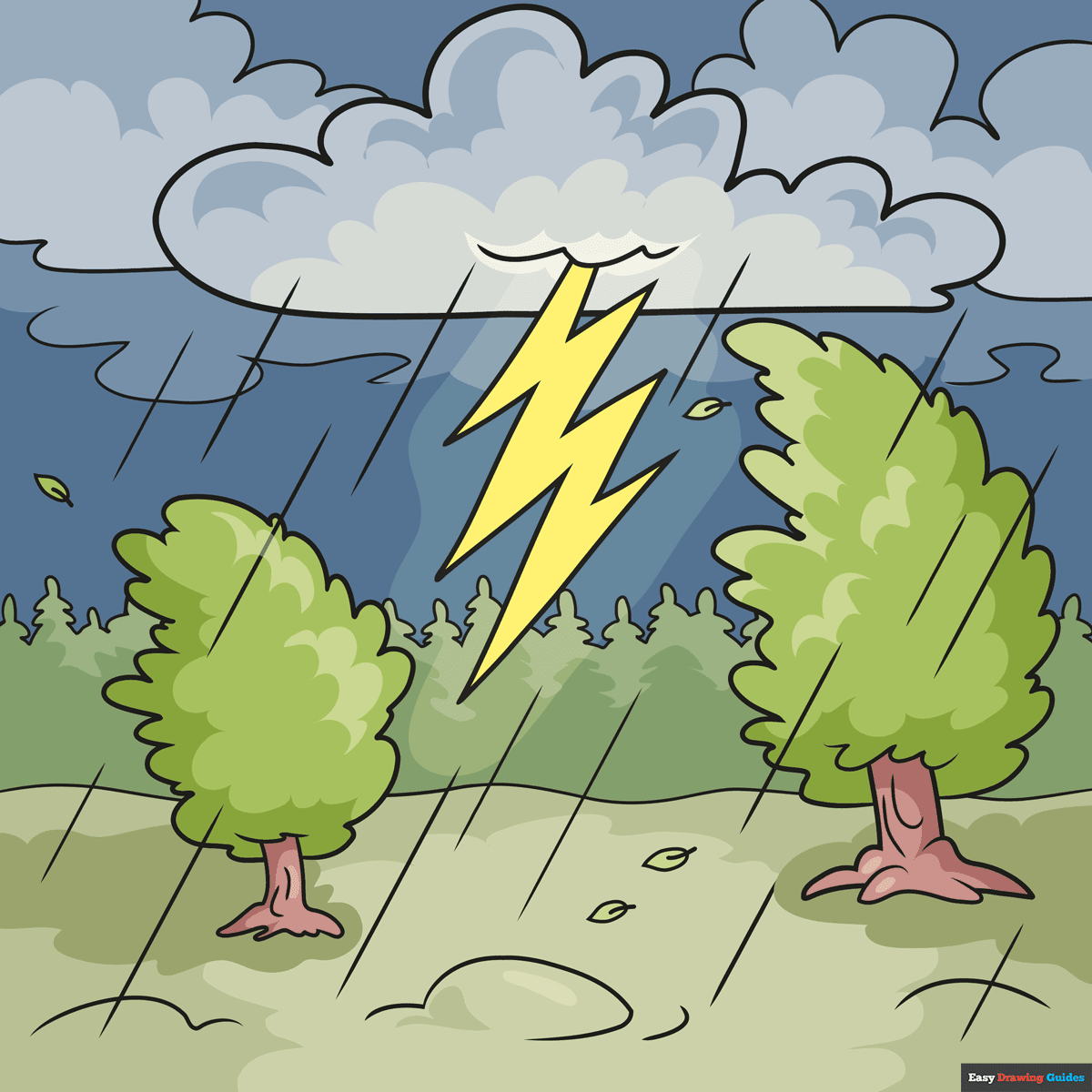 28 Easy Weather Step By Step Drawing Tutorials
