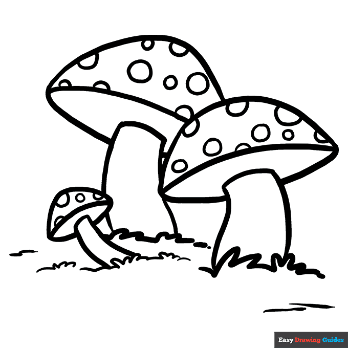 Mushroom Drawing For Colouring Fun Free Printable Coloring Pages