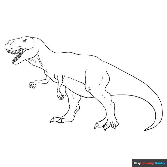 dinosaur t rex coloring pages