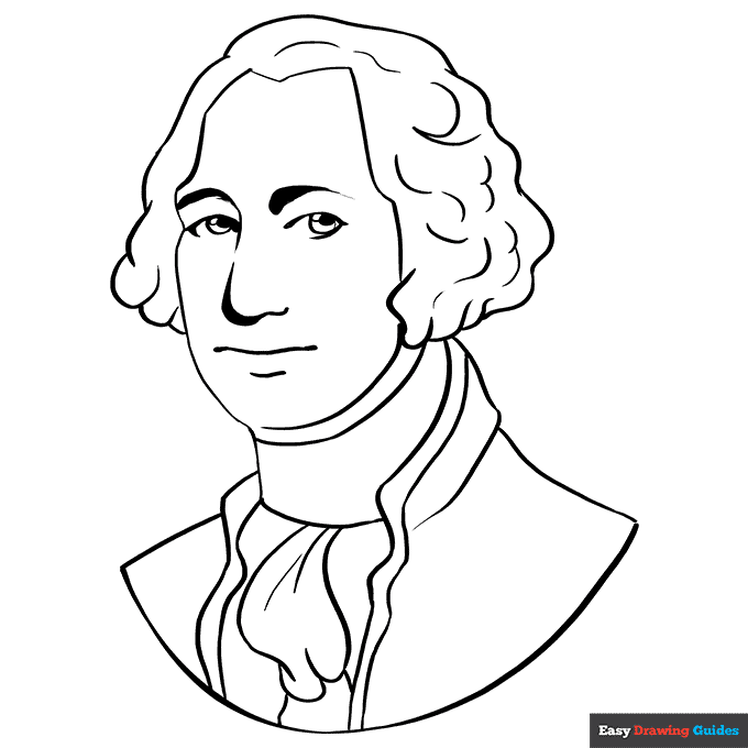 George Washington Coloring Page | Easy Drawing Guides