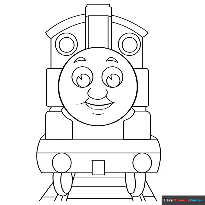 Free printable Thomas the train coloring page