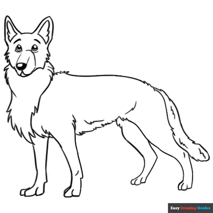 coloring pages of german shepherds