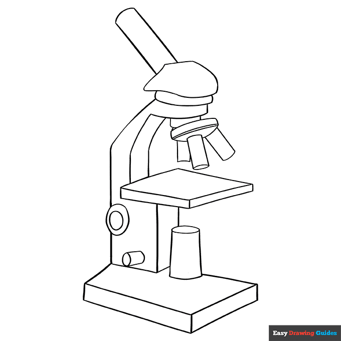Microscope Coloring Page Easy Drawing Guides Microscope Coloring Page Easy Drawing Guides