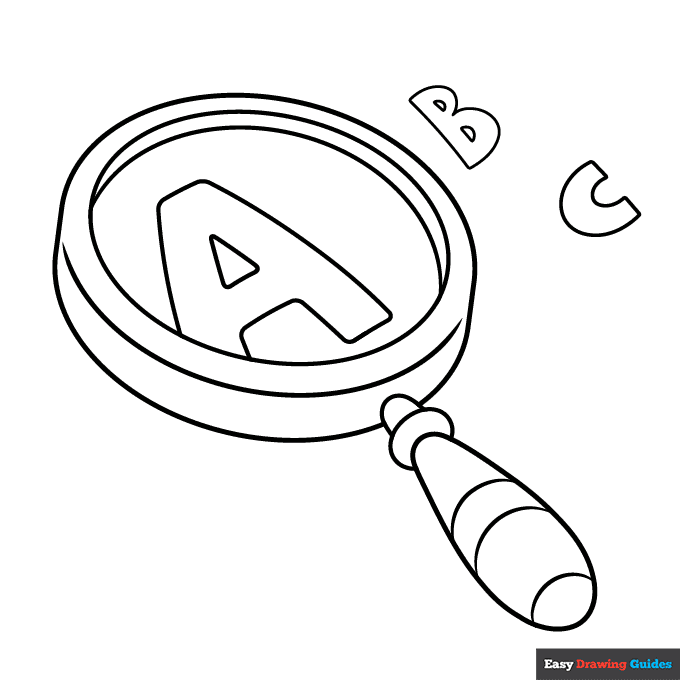 magnifying glass drawing