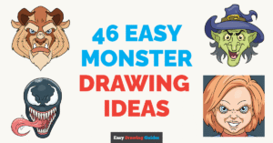 46 Easy Monster Drawing Ideas - Featured image