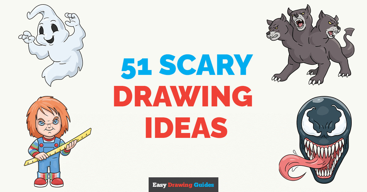 51 Scary Drawing Ideas Easy Step By Step Drawing Tutorials 51 Scary Drawing Ideas Easy Step By Step Drawing Tutorials