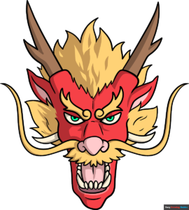 How to Draw a Chinese Dragon Face & Head Featured Image
