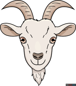 How to Draw a Goat Face Featured Image