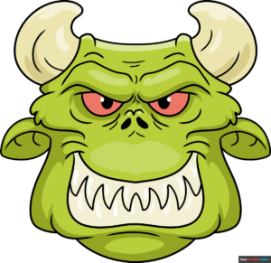 How to Draw a Monster Face Featured Image