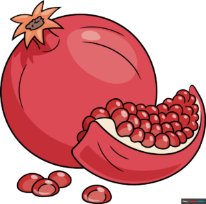 How to Draw a Pomegranate Featured Image