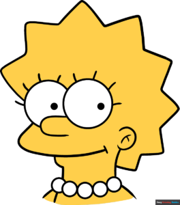How to Draw an Easy Lisa Simpson Drawing Featured Image