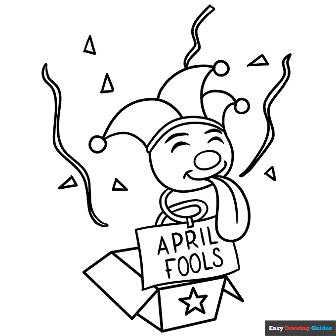 April Fool's Day Coloring Pages Set