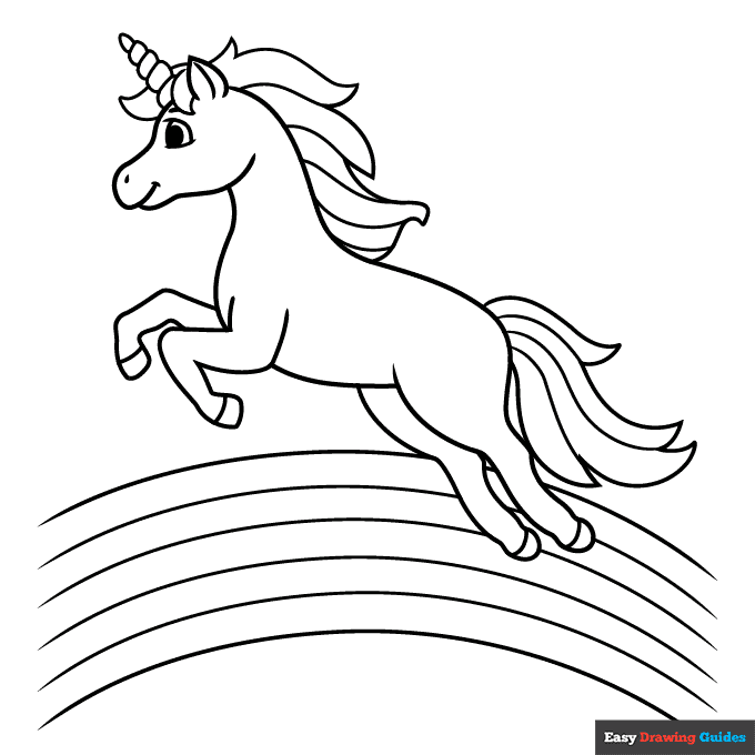 jumping coloring page