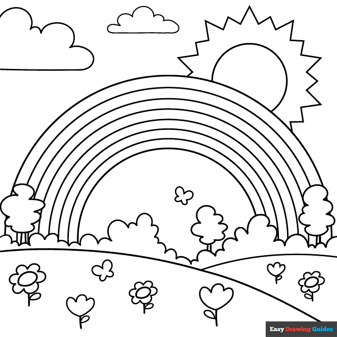 Spring Coloring Pages for Kids Ages 4-12 - Printable and High-Resolution