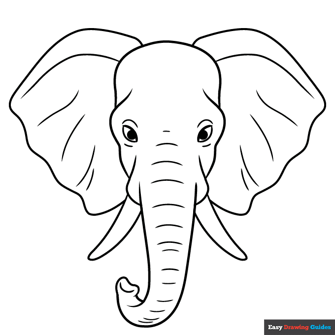 Indian Elephant Stencil Printable