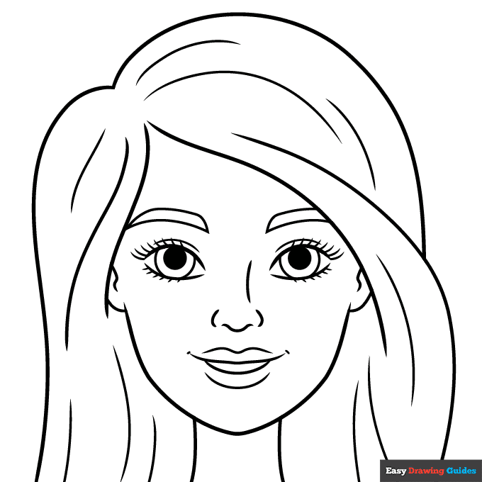 easy-barbie-doll-face-coloring-page-easy-drawing-guides