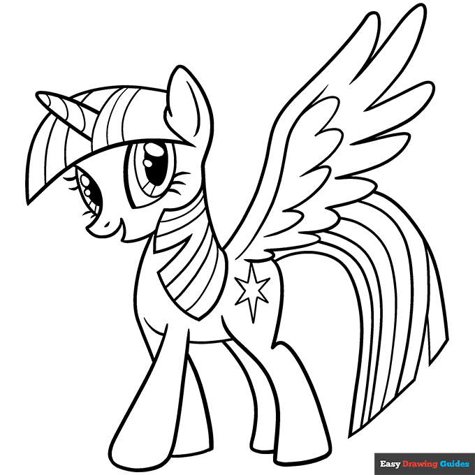 my little pony twilight sparkle coloring pages