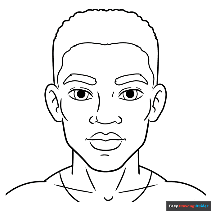 face coloring page