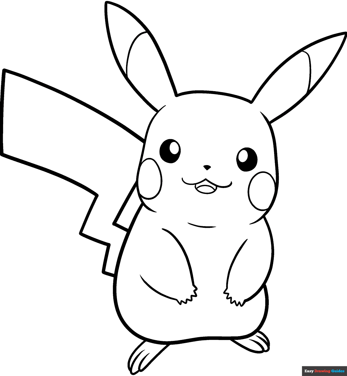 How To Draw Pikachu Pokemon Coloring Pages Learn Colors For Kids