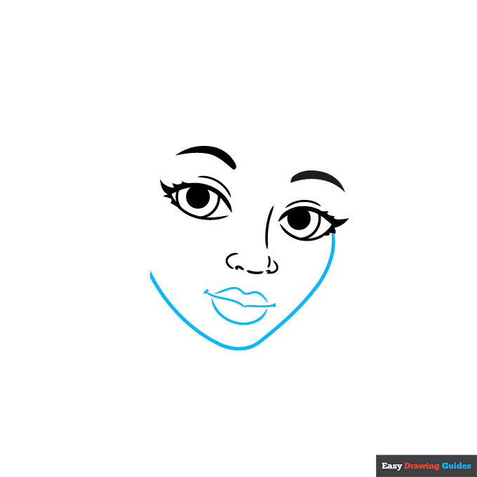 Easy way to draw a girl side face | Very easy step by step drawing | Simple  drawing tutorial - YouTube