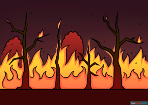 How to Draw a Forest Fire Featured Image