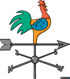 How to Draw a Weathervane Featured Image