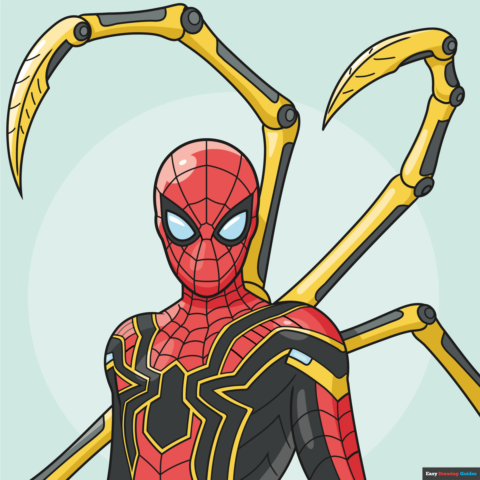 How to Draw Iron Spider from Avengers Featured Image