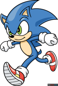 How to Draw Sonic the Hedgehog Running Featured Imagew