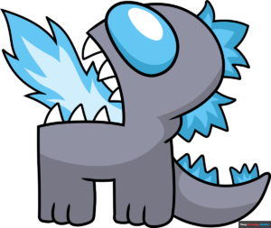 How to Draw the Among Us Godzilla Featured Image