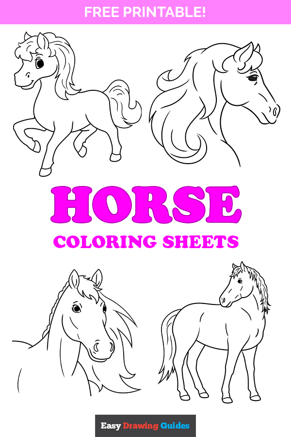 horse coloring pages for teenagers