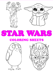Free printable star wars coloring pages - pinterest image