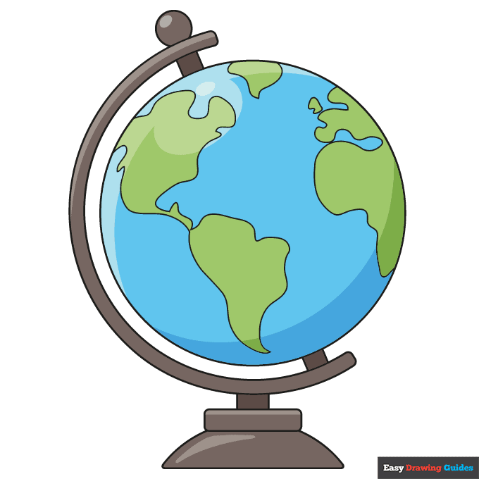 globe drawing