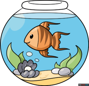How to Draw an Easy Fish Bowl FEatured Image