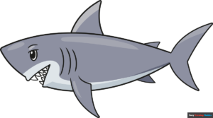 How to Draw an Easy Shark for Kids FEatured Image