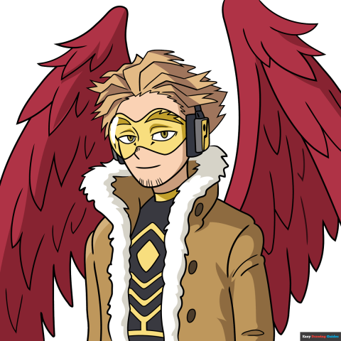 How to Draw Hawks from My Hero Academia Featured Image