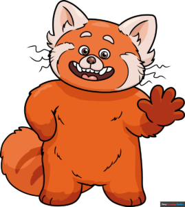 How to Draw Red Panda Mei Lee from Turning Red Featured Image