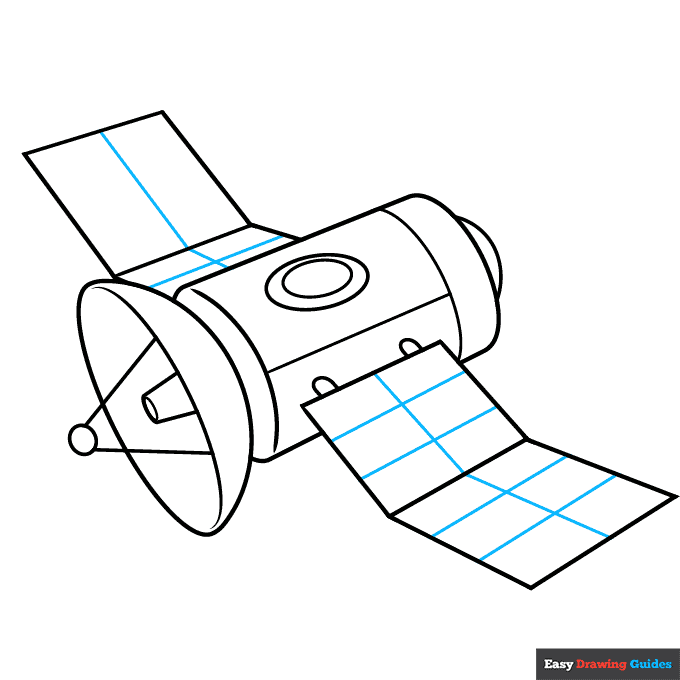 Artificial Satellite on Planet Stock Vector - Illustration of design,  militiary: 94427868